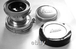 Leica Wetzlar 50/2.8 Elmar-m Silver Chrome, E39, Caps, Dual Feet Meters, Perfect