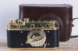 Leica camera with lens Leitz Elmar f3.5/50mm / fed copy