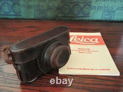 Leica iiic 3c (Wallace Heaton) + Leitz Elmar 50mm f3.5 lens. (both 1949)