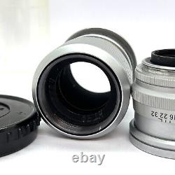 Leica lens Ernst Leitz Wetzlar Elmar f= 9cm 14, chrome, M39