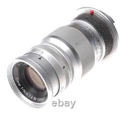 Leica m mount Elmar f=9cm 14 camera lens cap Leitz chrome 14/90mm