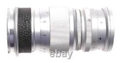Leica m mount Elmar f=9cm 14 camera lens cap Leitz chrome 14/90mm