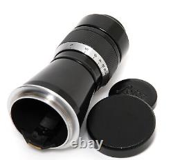Leitz 6.3/10.5cm Mount Elmar black/chrome for Leica Screw Mount w. Caps