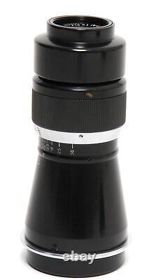 Leitz 6.3/10.5cm Mount Elmar black/chrome for Leica Screw Mount w. Caps