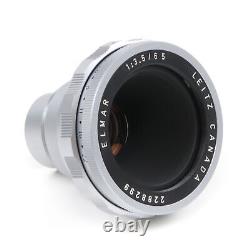 Leitz 65mm F3.5 Elmar Chrome Last Batch Canada Ocmor / 11062 #4895