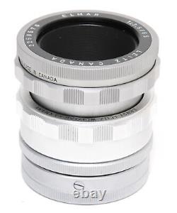 Leitz Canada Elmar 3.5/65mm chrome Visoflex lens with 16464 K Mount