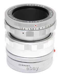 Leitz Canada Elmar 3.5/65mm chrome Visoflex lens with 16464 K Mount