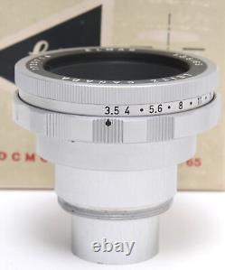Leitz Canada Leica for Visoflex OCMOR Elmar 3.5/65mm boxed w. Caps