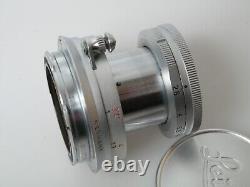 Leitz ELMAR 50 mm 12.8 2.8/50 no. 1933627 beautiful nice, for Leica M + met. Cap dek