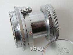 Leitz ELMAR 50 mm 12.8 2.8/50 no. 1933627 beautiful nice, for Leica M + met. Cap dek