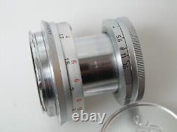 Leitz ELMAR 50 mm 12.8 2.8/50 no. 1933627 beautiful nice, for Leica M + met. Cap dek