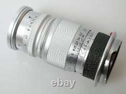 Leitz ELMAR 9cm f4 4/90mm for Leica M s. Beautiful opt. Condition. Excellent E39