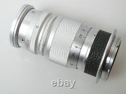 Leitz ELMAR 9cm f4 4/90mm for Leica M s. Beautiful opt. Condition. Excellent E39