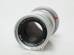 Leitz ELMAR 9cm f4 4/90mm for Leica M s. Beautiful opt. Condition. Excellent E39