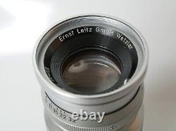 Leitz ELMAR 9cm f4 4/90mm for Leica M s. Good opt. Condition. Excellent E39 Fi