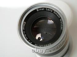 Leitz ELMAR 9cm f4 4/90mm for Leica M s. Good opt. Condition. Excellent E39 Fi