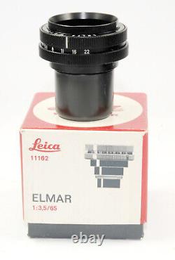 Leitz Elmar 3.5/65mm Black 11162 for Leica Visoflex Macro 2273/38