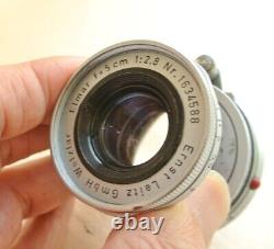 Leitz Elmar 5 cm f/2.8 collapsible M mount lens with front cap