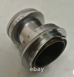 Leitz Elmar 50mm f/2.8 collapsible M mount lens with front cap and UV filter