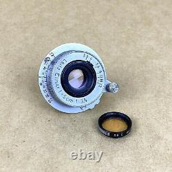 Leitz Elmar 5cm 3.5 Red Scale Vintage Screwmount Lens NICE