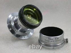 Leitz Elmar 5cm F3.5 LTM Lens + Hood + Yellow Filter No. 833585
