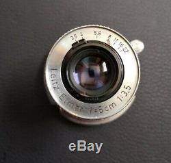 Leitz Elmar 5cm F3.5 lens (with Leica M mount adaptor)