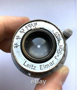 Leitz Elmar f/3.5 50mm Lens m39 screw Leica mount