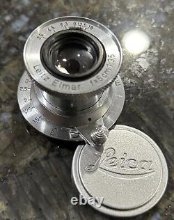 Leitz Elmar f=5cm 13.5 lens Excellent Condition With Lens Cap