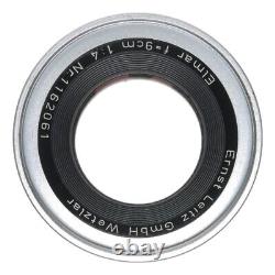 Leitz GmbH f4 Elmar 4/90mm f=9cm Leica M bayonet mount lens