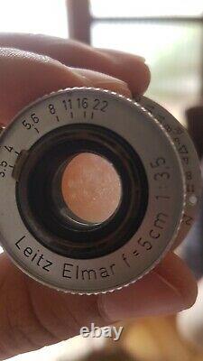 Leitz LEICA ELMAR 3,5/5cm Germany Red Scale Lens M39