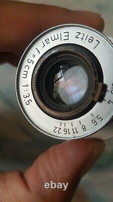 Leitz LEICA IIF Red Dial with ELMAR 3,5/5cm Germany Red Scale Lens M39