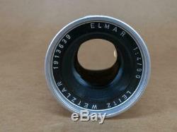 Leitz Leica 3 ELEMENT 90mm 14 Elmar Lens 1962 Screw mount