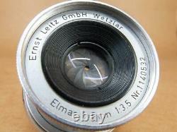 Leitz Leica 50mm 13.5 Elmar Lens M Mount 1954