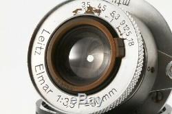 Leitz Leica 50mm 5cm f3.5 ELMAR LTM39 Exc+ From Japan#1637