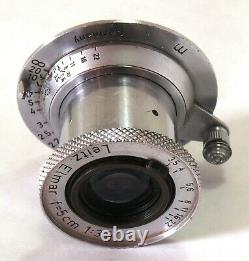 Leitz Leica 5cm 50mm f/3.5 Elmar lens, Leica LTM screw fit EXC+