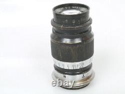 Leitz Leica ELMAR 4/90 4/9 cm f=9 cm 14 no. 457793 feet black chrome M39 PURCHASE