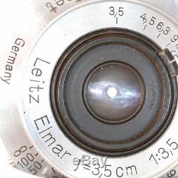 Leitz Leica Elmar 3.5cm 35mm f3.5 LTM M39 Screw Mount Rangefinder Lens READ