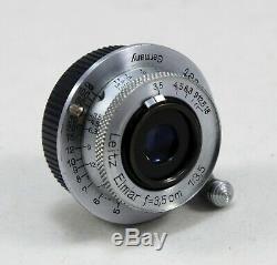 Leitz Leica Elmar 3.5cm f3.5 Lens, M39 Thread Excellent Condition