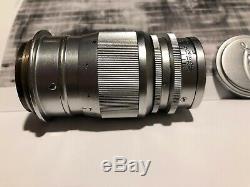 Leitz Leica Elmar 4 9cm 90mm ALL CHROME rare M39 lens adapt M Sony A7 A7r