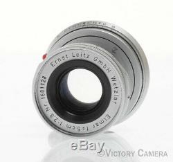 Leitz Leica Elmar 5cm 50mm f2.8 Lens LTM Feet -Mod. Haze- (9106-12)
