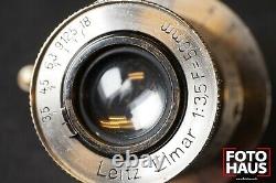 Leitz Leica Elmar 5cm f/3,5 LTM M39 Leica ununmmbere nickel 11 o'clock bell push
