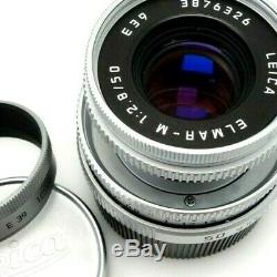 Leitz Leica Elmar M 50mm f2,8 11823 chrome finish 3876326 TOP condition ju113