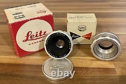 Leitz Leica Elmar f3.5 65mm Lens (Chrome) With OTZFO Adapter Visoflex M Mount