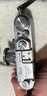 Leitz Leica III a, vintage 35mm rangefinder camera, lens Elmar 3,5/50mm