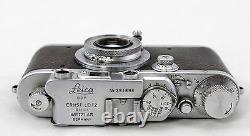Leitz Leica III a, vintage 35mm rangefinder camera, lens Elmar 3,5/50mm