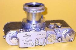 Leitz Leica IIIf Red Dial withElmar 5cm 12,8 in extremely good condition