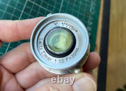 Leitz Leica L39 LTM Elmar 3.5/3.5cm Nickel CLOSE FOCUS version LENS ONLY