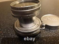 Leitz Leica L39 screw Elmar 50mm f2.8 + filter and caps