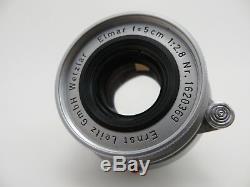 Leitz Leica Lens Objektiv M mount ELMAR 1620369 5cm F2,8 jd064