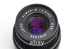 Leitz Leica M Elmar-m 2.8/50mm 11831 Black E39 W. Hood 12550 (1690056067)